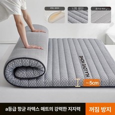 돌침대용 두께 패드 메모리폼 매트리스 흙침대 토퍼 침대용, 그레이 두께 5cm  180x200cm