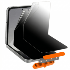 키큰기린 사생활보호 무광택 지문방지 종이질감 저반사 내부액정 보호필름 부착 가이드툴, 2개