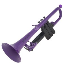 플라스틱 트럼펫 초보자 연습용 취미용 입문 B키 고급형, 보라, 1개