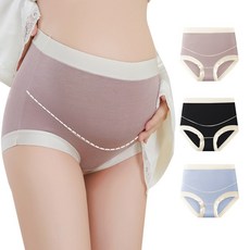 [당일출고] 수엠W 만삭 임산부 하이웨스트 모달 코튼 노라인 팬티 B004 맘핏임부팬티3종세트