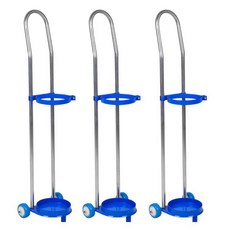 산소통 거치대 보관대 실린더 고정랙 탱크 캐리어, 20리터 강철 소형 카트(159mm)