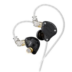 Keephifi KZ ZS10 PRO 10대 하이브리드 기술 유선 인이어 이어폰 IEM, 노마이크, 올 블랙