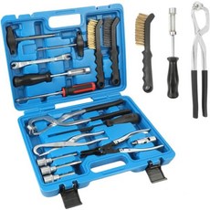브레이크 도구 15PC 드럼 및 디스크 키트 방청 설치 제거기 조정 스프링 플라이어/압축기/풀러가 포함된 노동력 절약
