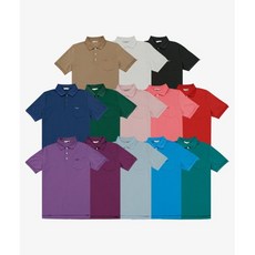 크로커다일 여름 남성 편안한 PK솔리드포켓요꼬에리티 반팔 티셔츠 (11 colors)