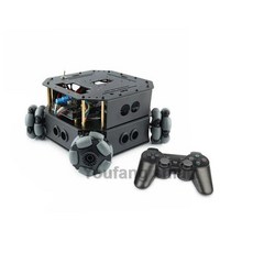 4WD 옴니 휠 로봇 자동차 암 섀시 Ps2 무선 핸들 프로그래밍 RC DIY 키트 장애물, A, RC Car full set