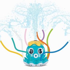 兒童八爪魚旋轉噴水灑水戲水玩具, 章魚綠-密封盒, 1個