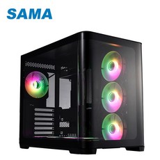先馬 SAK2851(B) 曲境界(黑) ATX 背插式電腦機殼，簡潔理線，優異散熱，擴充性強, 1個