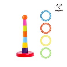 캥거루 링 던지기 챌린지 집중력 거리감각력 위치 판단력 향상 팀플레이 색상별 난이도 조절가능 컵쌓기 스트레스해소 축제 체육대회