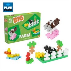 【Plus-Plus 加加積木】大顆粒大積木可愛農場40pcs, 1個