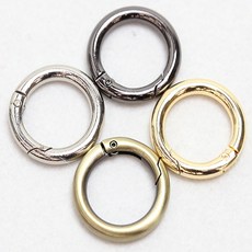 더울 원터치원형고리35mm 오링 키링, 골드, 1개