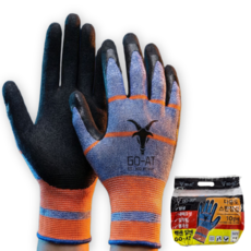 고트 라텍스 폼코팅 작업용 장갑 10켤레, GT200-L, 10개, L