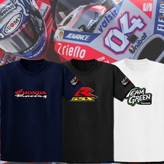 정선티샵 혼다 야마하 스즈키 가와사키 단체티 라운드티 반팔티 면티 프린트티 바이크 모터사이클 티셔츠, 01