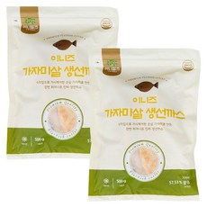 이니밀즈 흰살 통 순살 가자미 생선까스, 2개, 500g