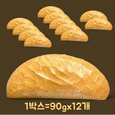 베트남 반미 바게트 빵 banh mi viet nam 무참가물 무방부제 건강 개별포장, 12개, 90g