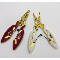 【鄭哥釣具】DHM BINGO 不鏽鋼鈦金微物線鉗 路亞鉗 釣魚鉗 附PE線專用剪刀 微物 微鐵, 1個, 白色