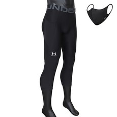 UNDER ARMOUR 男士 UA HG 3/4 功能性服裝緊身褲緊身褲 + 時尚面具