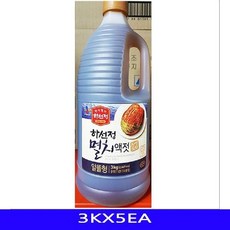 멸치액젓 김치재료 업소용 하선정 3KX5EA, 상세페이지 참조