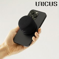 우니쿠스 맥세이프 블루투스 스피커 UMG-BTS5D 휴대용 무선 미니 마그네틱 BT6.0, 블랙, 1개