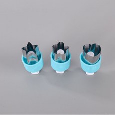 不鏽鋼水果切花器 綠色3件套, 多種顏色 藍色3件套, 1套, 多種顏色