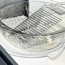 洗衣盆家用手洗一體搓衣盆 透明加厚加深塑料盆 帶搓闆壁掛洗衣服盆, 1個, 透明灰【內褲襪子專用】小號