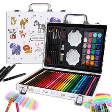 린시트 레이드 색연필 크레파스 종합미술도구세트 수채화 세트, 145개, 1세트