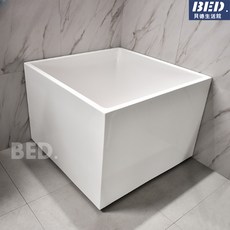 浴缸浴盆日式深泡泡澡缸亞克力浴缸泡澡桶獨立浴缸亞克力正方形小戶型浴缸成人家用獨立式簡易迷你小型浴缸泡澡日式, 80*80有座空缸 正方形浴缸, 1個