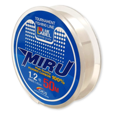긱스코리아 미루 블루라벨 카본 목줄(50M) 구멍찌낚시 감성돔 벵에돔 바다낚시줄, 투명, 1개