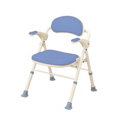 【海夫健康生活館】日本安壽 TS型 扶手可掀 收摺自行站立 淋浴椅 護理洗澡椅 紫色(HEFN-7), 1個