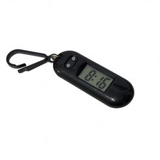 Miniforms 迷你掛勾式時鐘，便攜數字時鐘，靜音日曆顯示，高清簡約時尚, 橢圓款 黑