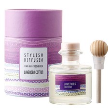 스타일리시 원형 디퓨저 50ml 라벤더코튼 Lavender Cotton 차량용 방향제, 1개