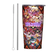 하즈빈 호텔스 알라스토르 복스 2 텀블러 빨대 포함 스테인리스 스틸 머그컵 이중벽 진공 단열 냉온용 20, 01 20OZ, 02 11