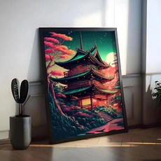 아트 건축 미학 그림 서예 벽 예술 인쇄물 거실 침실 사무실 홈 데코 선물, A. 15X20cmFrameless