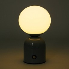 동글 터치스탠드조명 그레이 책상스탠드