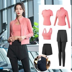 臺灣出貨 新款瑜伽服 女生運動健身衣 速幹衣 時尚運動服套裝 春季冬季高級感透氣運動服