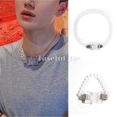 Taseful_tw 韓國 透明壓克力 輕量化 金屬釦 配件 手鍊 項鍊