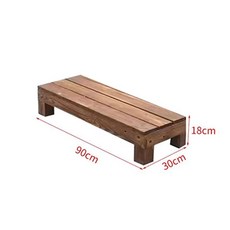 카페 원목 공원의자 철제 나무 야외 야외용 의자 벤치, C. 90cm x 30cm x 18cm