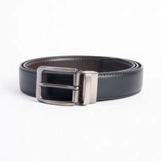 WEISHTON雙面全牛皮男士針扣皮帶 - 時尚商務韓版休閒百搭款