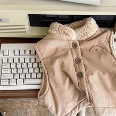 兒童韓版刺繡絎棉馬甲