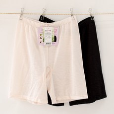 여성 트로이카 여름 레이온 인견 5부 드로즈 속바지 사각팬티 엉덩이 노출방지 2매 또는 4매 세트 Y존 이중원단