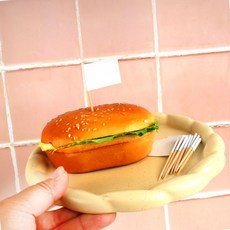카페 케이크 과일꽂이 이쑤시개 깃발 장식 흰색 홈파티 베이킹 토퍼 플레이팅, 1개, 1개, 단일옵션