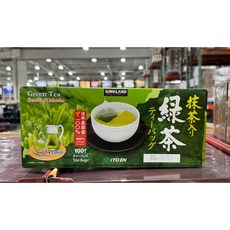 科克蘭 日本綠茶包 煎茶&抹茶, 1.5g, 1個, 100個裝