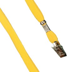 素面識別證帶 50條/包 證件繩 證件帶 吊繩 掛繩, 1個, 黃