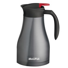 北歐風保溫壺 泡茶壺 304不鏽鋼 茶壺 濾網 保冰壺 熱水壺, 1個, 尊爵灰1200ml(附濾網), 尊爵灰, 1200ml