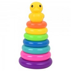 7단 오리 링토스 링쌓기 202010-14 플레이 컬러 스테킹 탑쌓기 소근육 손감각 발달 완구 omn*84608eU