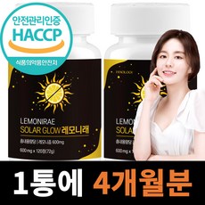 레모니래 고체 레몬즙 레몬정, 2개, 120정