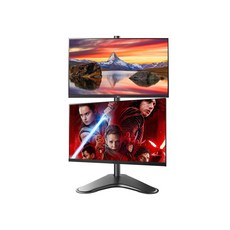 이지마운트 듀얼 2대 모니터 스탠드 거치대 EZ M2-S110, 1개, 블랙