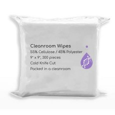United Scientific LabClean 클린룸 부직포 물티슈 셀룰로오스 /폴리에스터 블렌드 9인치 x 랩 전자 제약 및 반도체 산업용 300개들이, 산업용 와이퍼 기름 에어포켓 페이퍼타올 유나이티드 사이