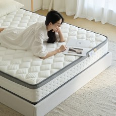 DreamWeaver 침대 롤팩 독립스프링 무음 두꺼운 매트리스, 25cm, 중간 단단함