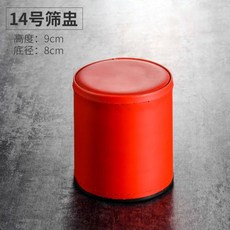 金頂 皮革骰盅組 KTV酒吧夜店專用 高檔皮革骰子盅 直筒色盅 骰子遊戲配件 MLIW, 1個, 皮紅色骰盅   送六粒色子