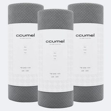 꾸멜 엠보싱 원데이 일회용 수세미 롤형 60매, 3개